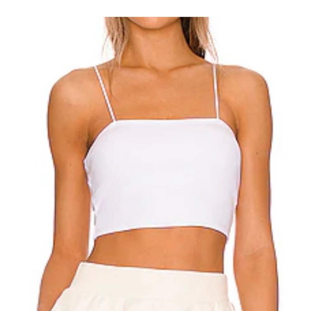 Alo Ribbed Goddess Cropped Tank